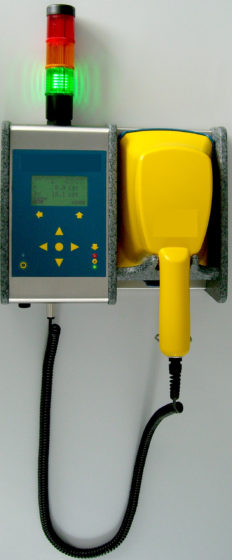 A stationary contamination monitor