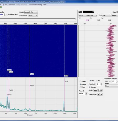 Interface of a data quality control visualisation and GIS export software