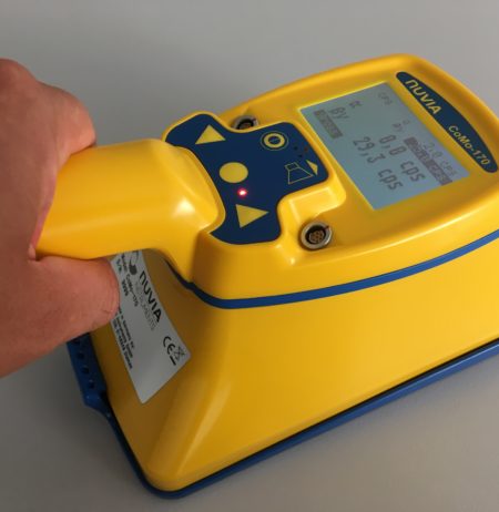A hand-held contamination monitor