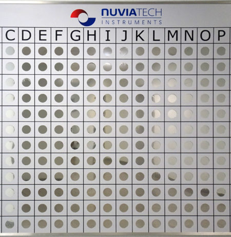 Interactive wall for staff training on radioactive source identification