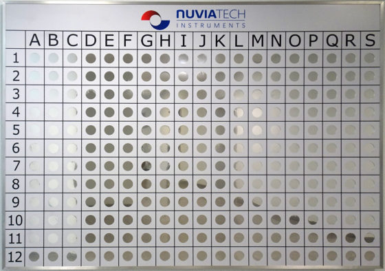 Interactive wall for staff training on radioactive source identification