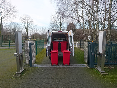 Bins inside a vehicle