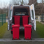 Bins inside a vehicle